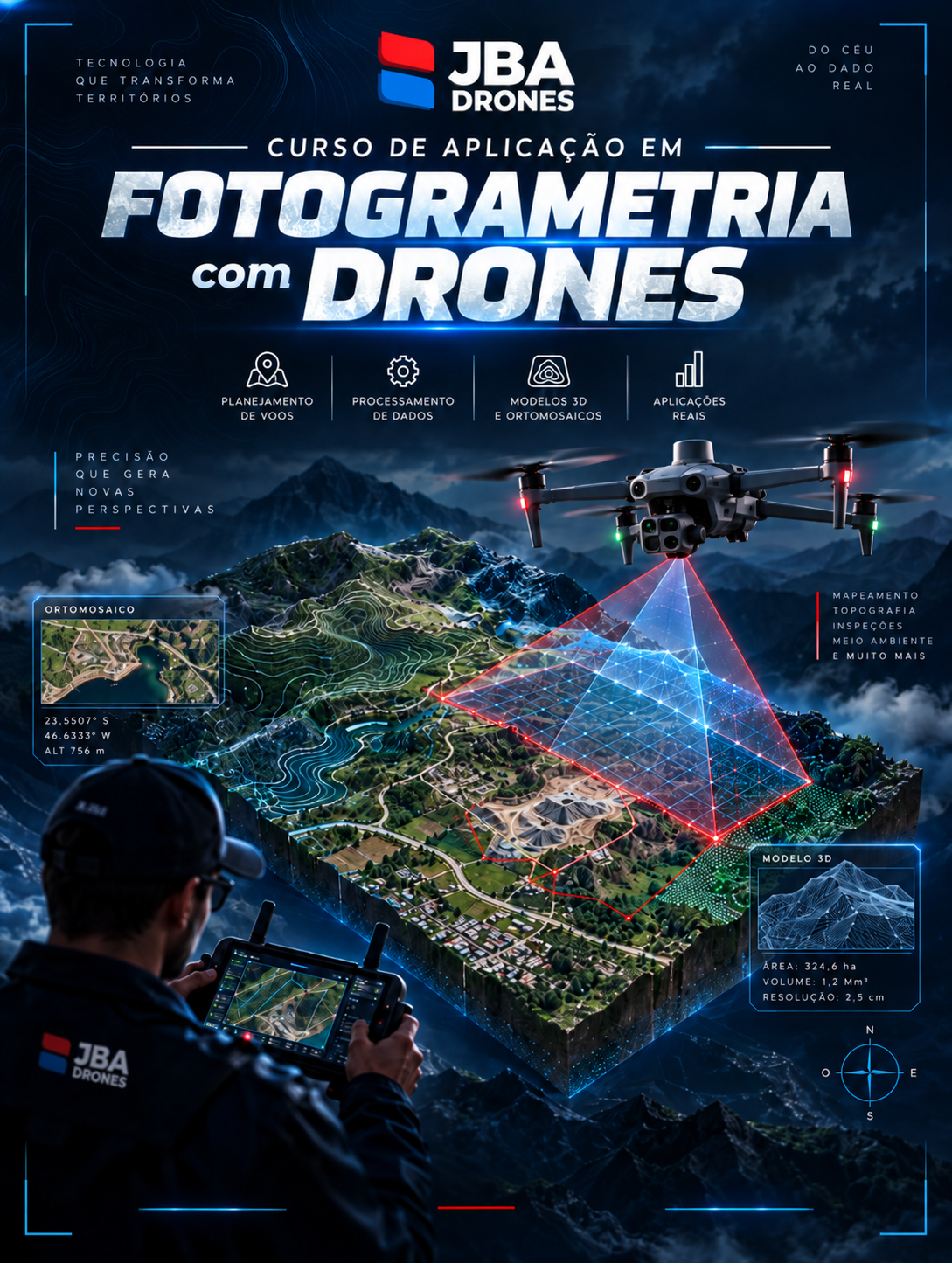Curso de fotogrametria com drones